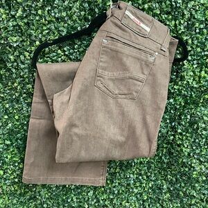 Wrangler Brown 7/8 Cropped Jeans Women’s Casual Denim Pants